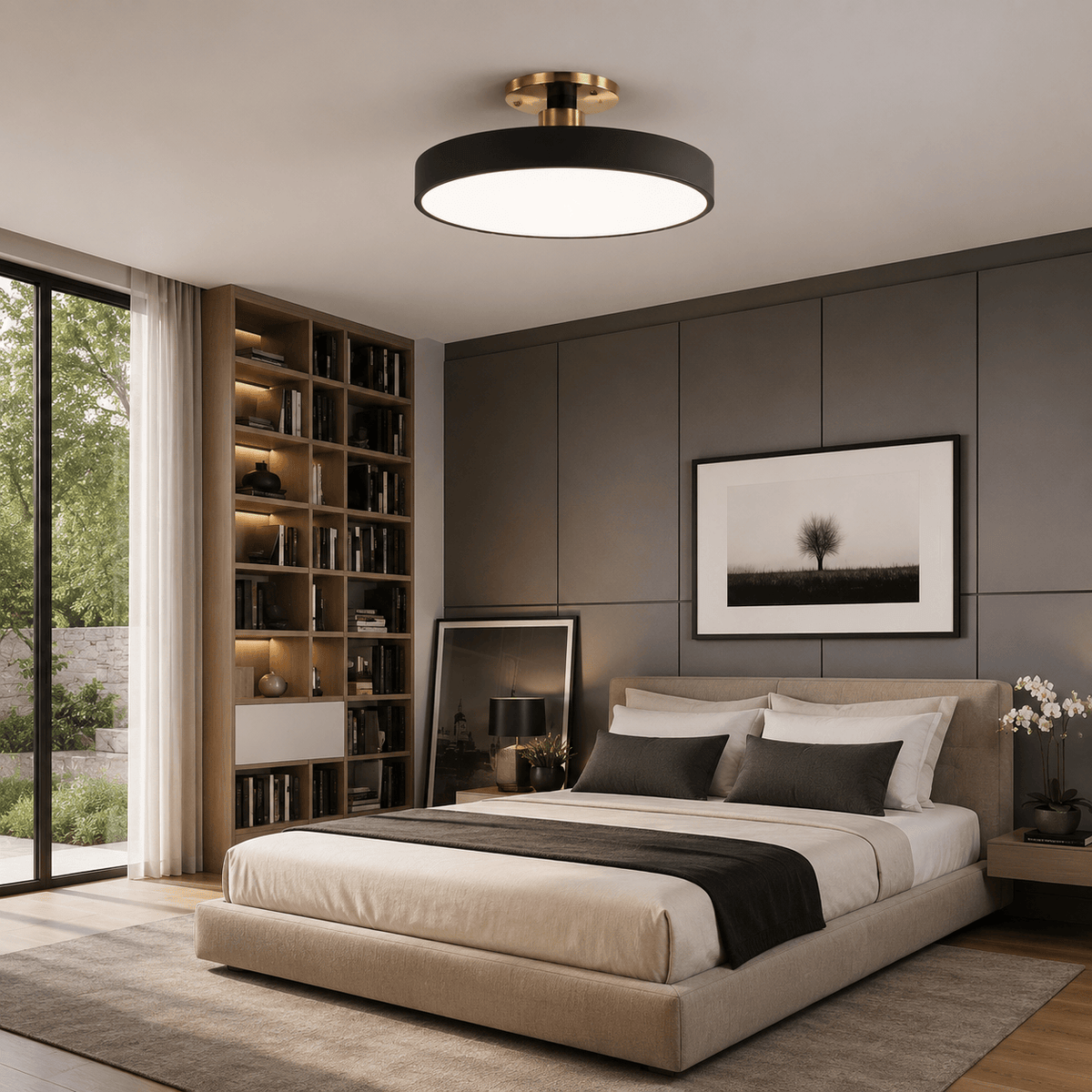 Norven Living Modern Round LED Ceiling Light