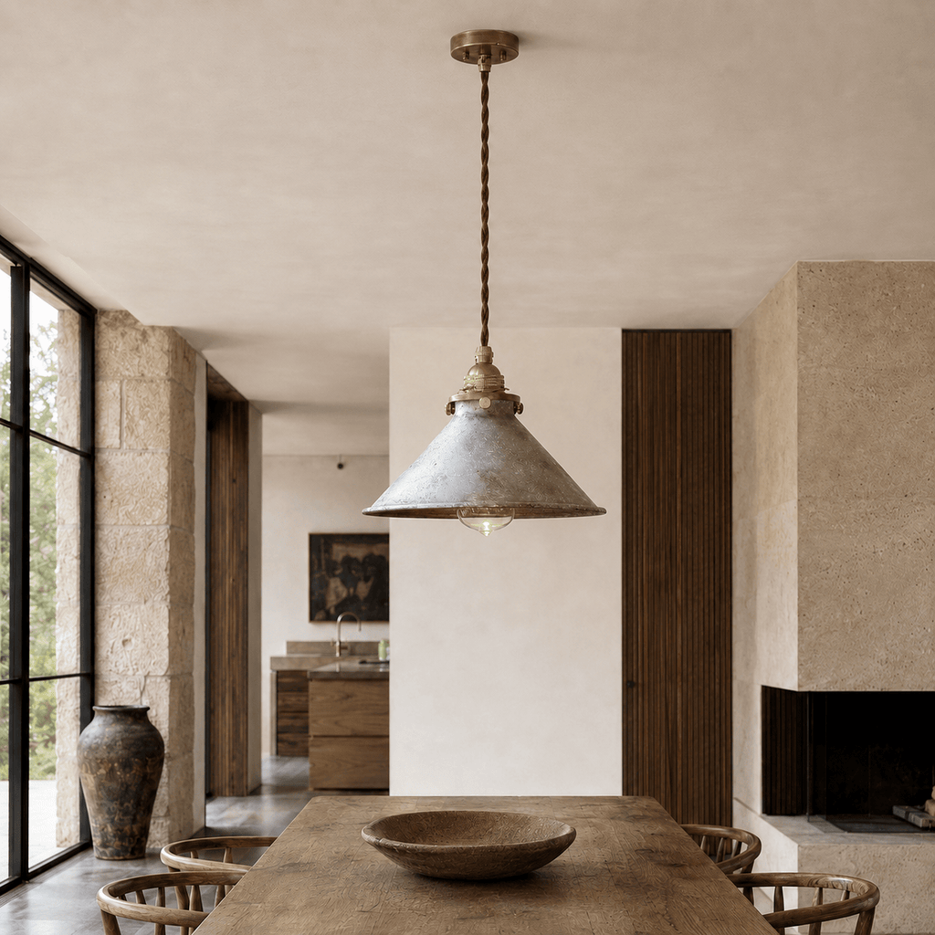 Norven Living Pendant Lights Industrial Cone