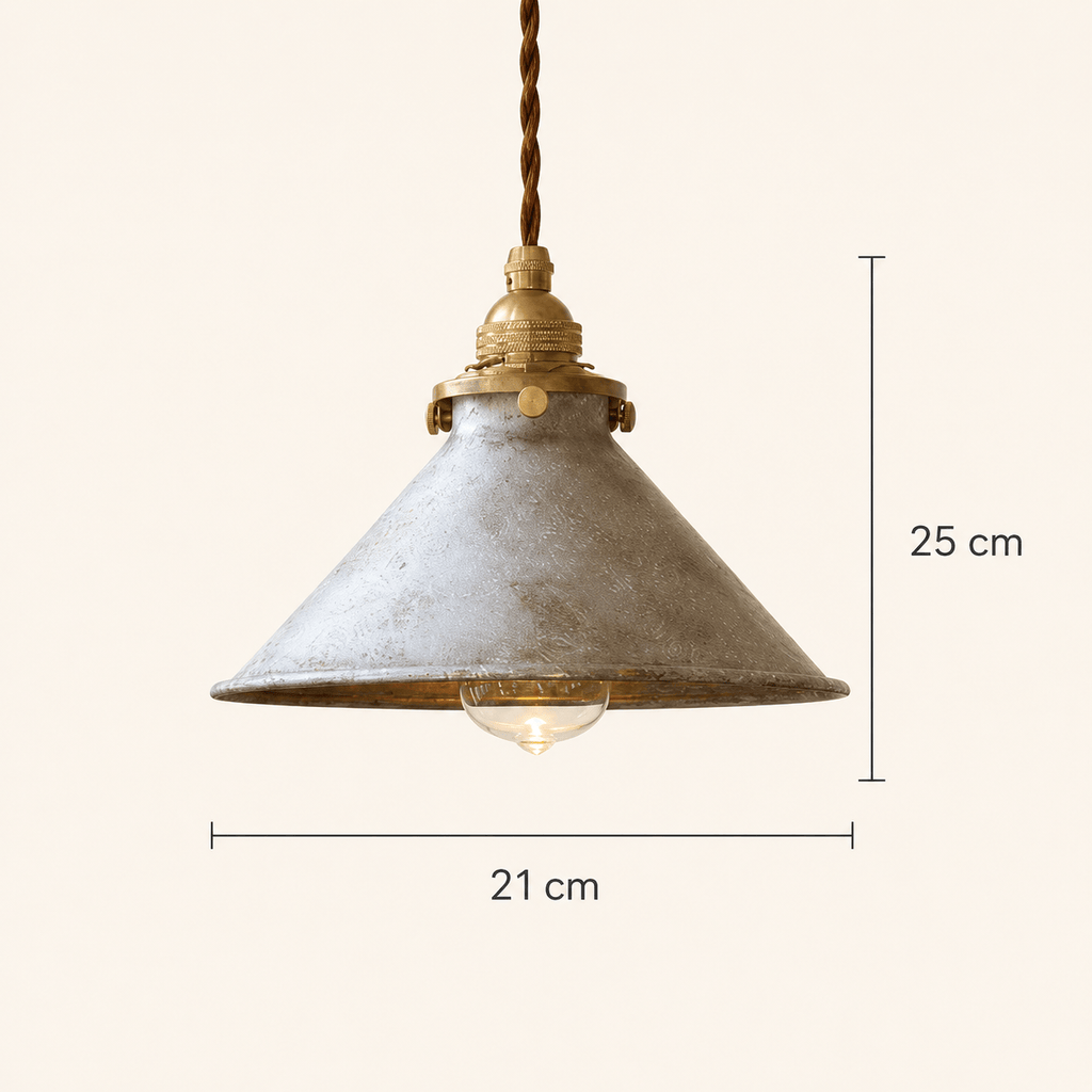 Norven Living Pendant Lights Industrial Cone