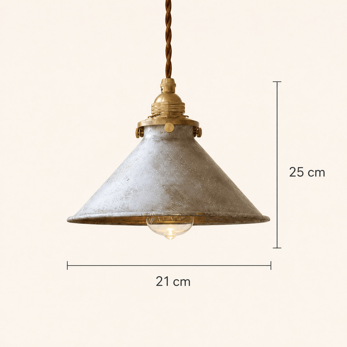 Norven Living Pendant Lights Industrial Cone