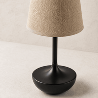 Norven Living Rechargeable Cordless Table Lamp with Fabric Shade – Marlow