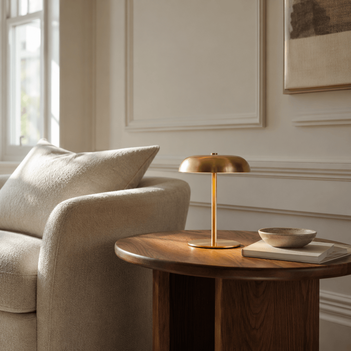Norven Living Rechargeable Cordless Touch Table Lamp with 3-Colour LED – Orla