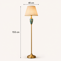 Norven Living Retro Floor Lamp Ceramic