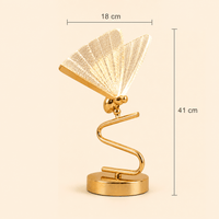 Norven Living Unusual Gold Floor Lamp Butterfly