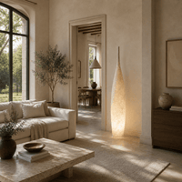 Norven Living Uplighter Floor Lamp Vase Shape Resin