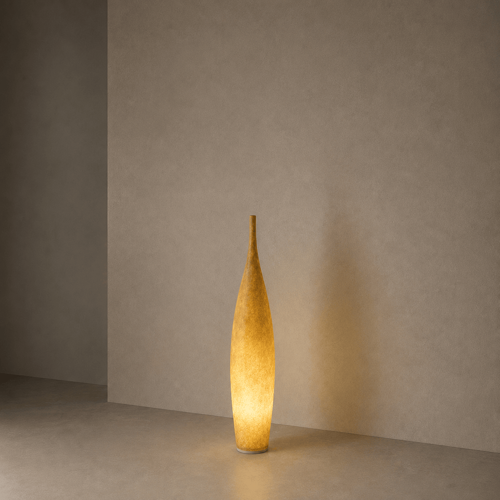 Norven Living Uplighter Floor Lamp Vase Shape Resin