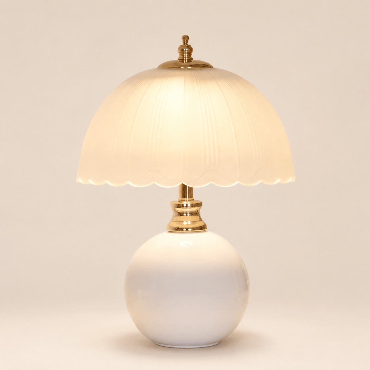 Norven Living USB-Powered Ceramic & Glass LED Bedside Table Lamp – Celeste