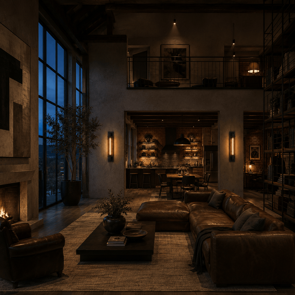 Norven Living Wall Lights For Lounge Industrial Black