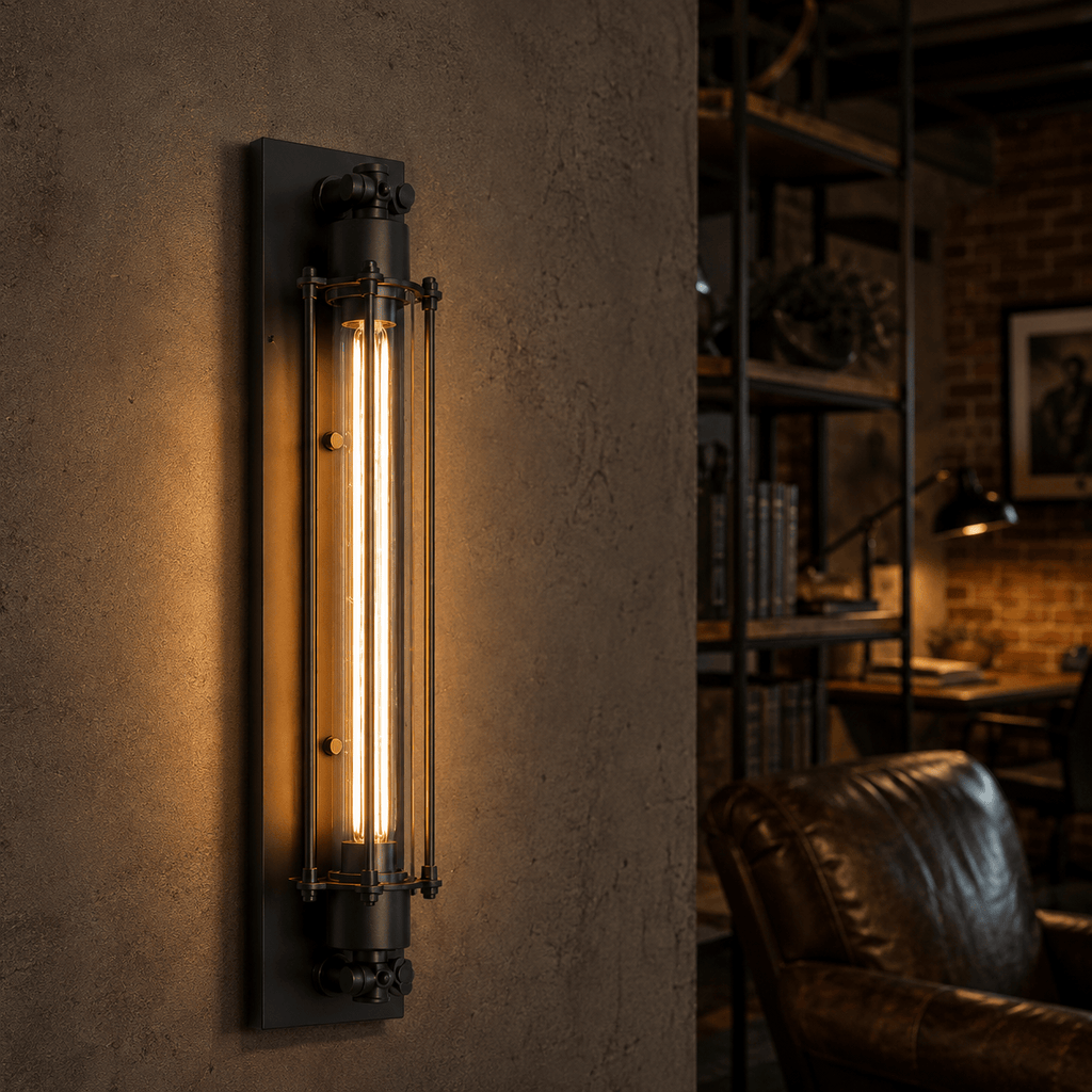 Norven Living Wall Lights For Lounge Industrial Black