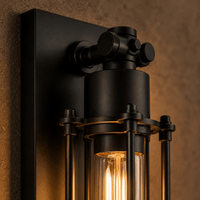 Norven Living Wall Lights For Lounge Industrial Black