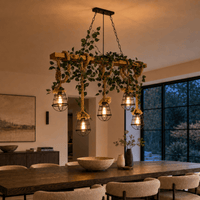 Norven Living Wooden Hemp Rope Chandelier